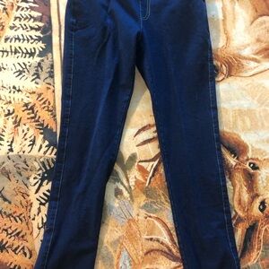 Dark Blue Denim-Look Jeggings pajama jeans small